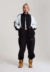 Womens Core Crinkle Nylon Track Pants - Black
