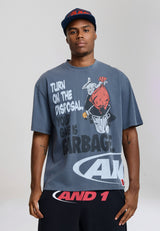 Unisex Logo Game Is Garbage Trash Talk T-Shirt - Blue
