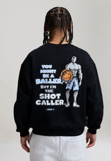 Sweat-shirt oversize pour hommes Shot Caller Trash Talk - Noir