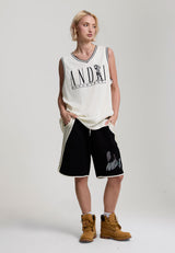 Womens Camo Dunk Panelled Shorts - Black
