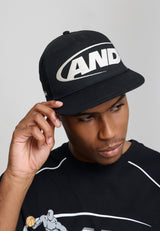 And 1 Unisex Core Logo Wraparound Flat Peak Cap - Black