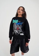 Bluza damska z grafiką Dunk 1993 - Czarny