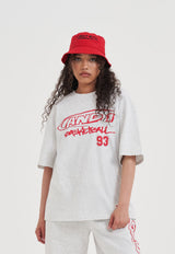 Core Graffiti Logo T-Shirt für Damen – Frost Marl