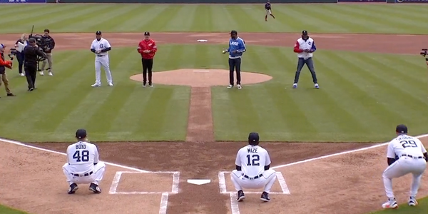 Watch Hall of Famer Ben Wallace Throw Out First Pitch in Retro Chosen Ones