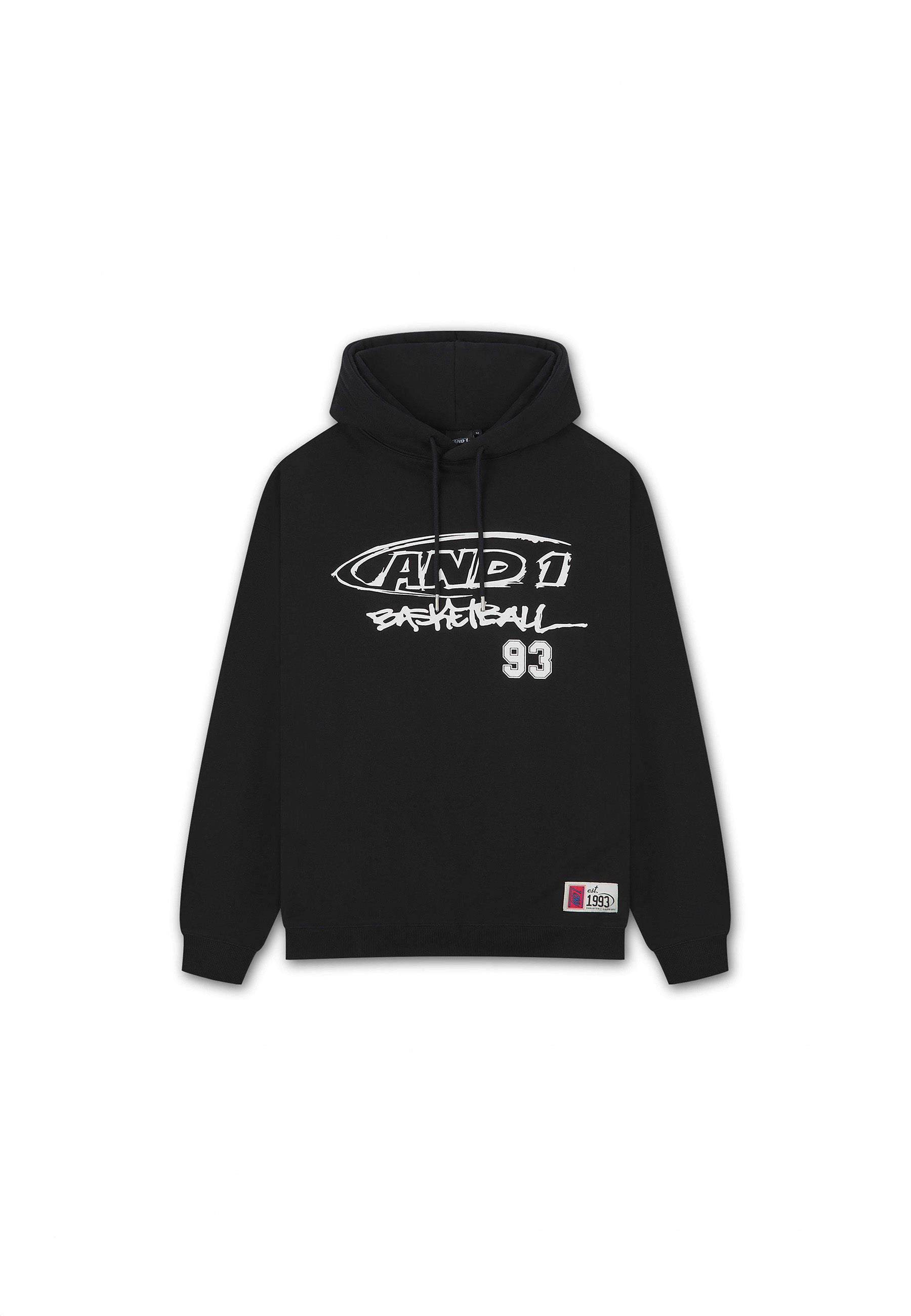 Mens Core Graffiti Logo Hoodie - Black – And1