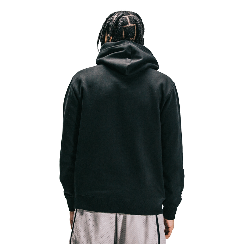 White and shop black hoodie jacket