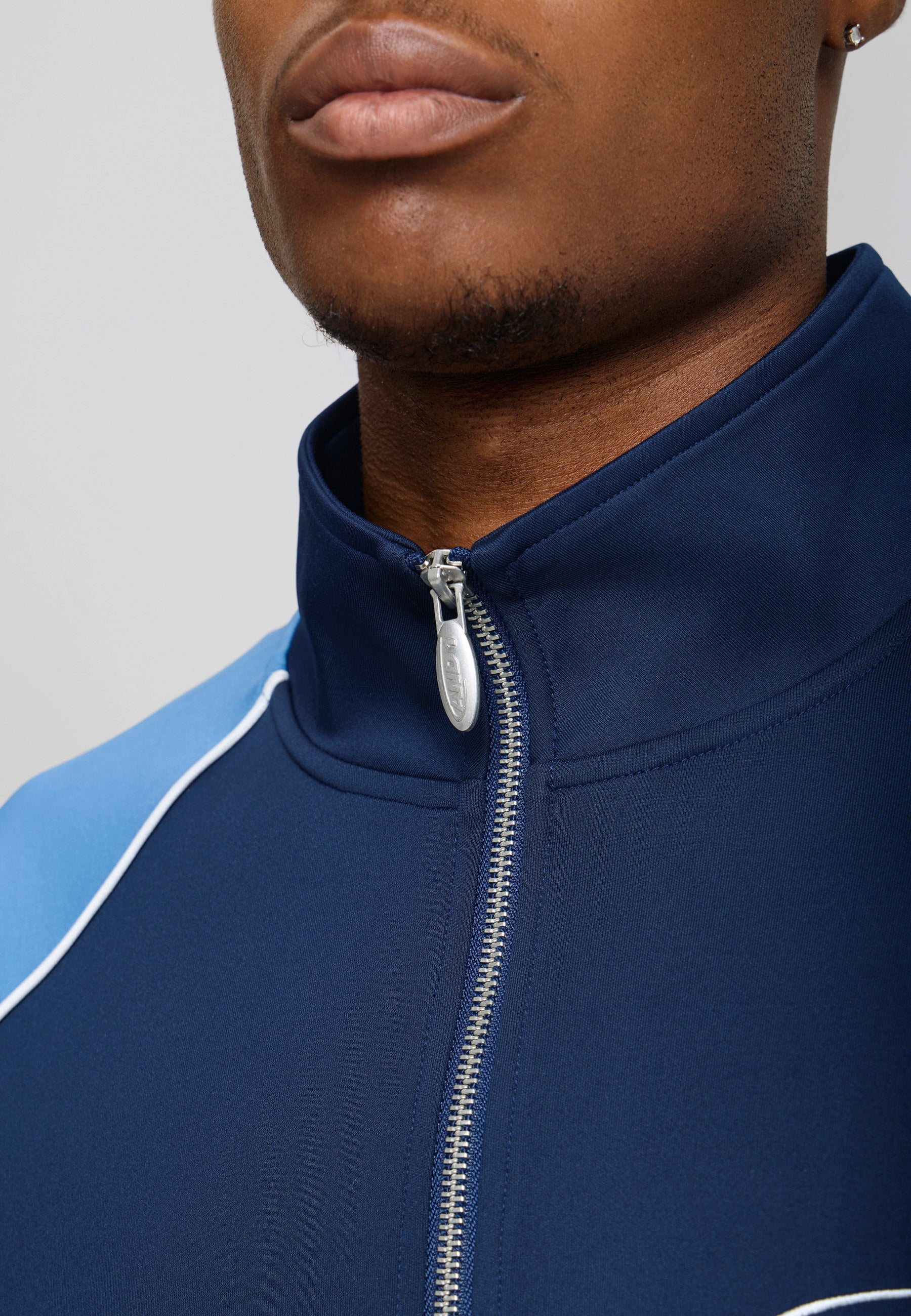 Unisex 1993 Logo Panelled Track Jacket - Navy – And1