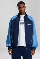 Unisex 1993 Logo Panelled Track Jacket - Navy