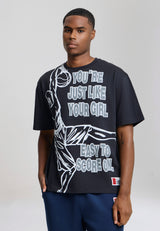 T-Shirt Tu es juste comme ta petite amie, les trash talk - Noir