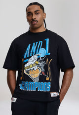 Unisex 2026 Ring Night Relaxed T-Shirt - Black