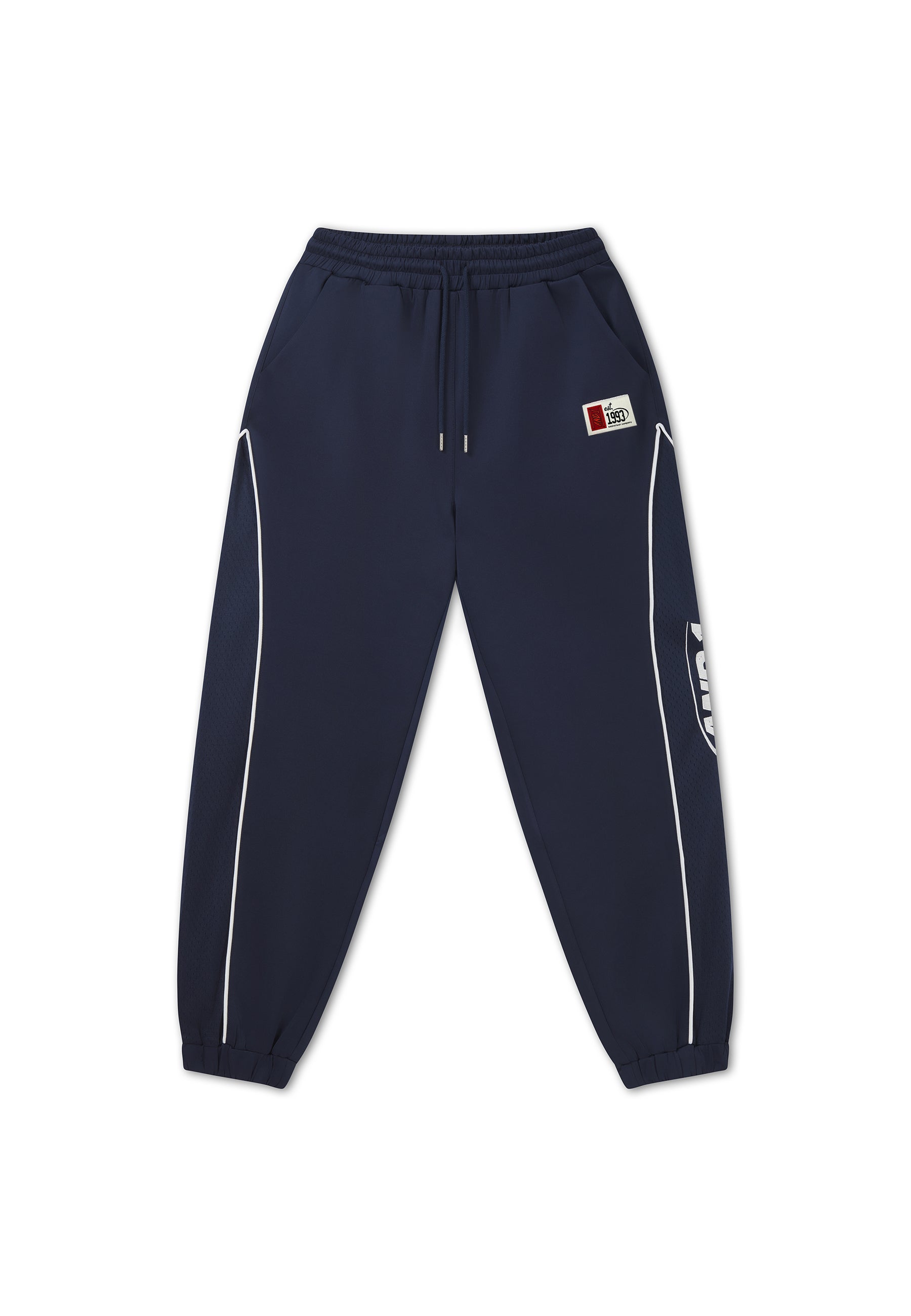 Unisex Logo Panelled Track Pants - Navy – And1