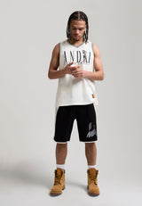 Mens Camo Dunk Panelled Shorts - Black