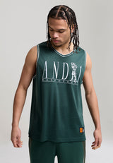 Mens Player Basketball Vest - Forest Green