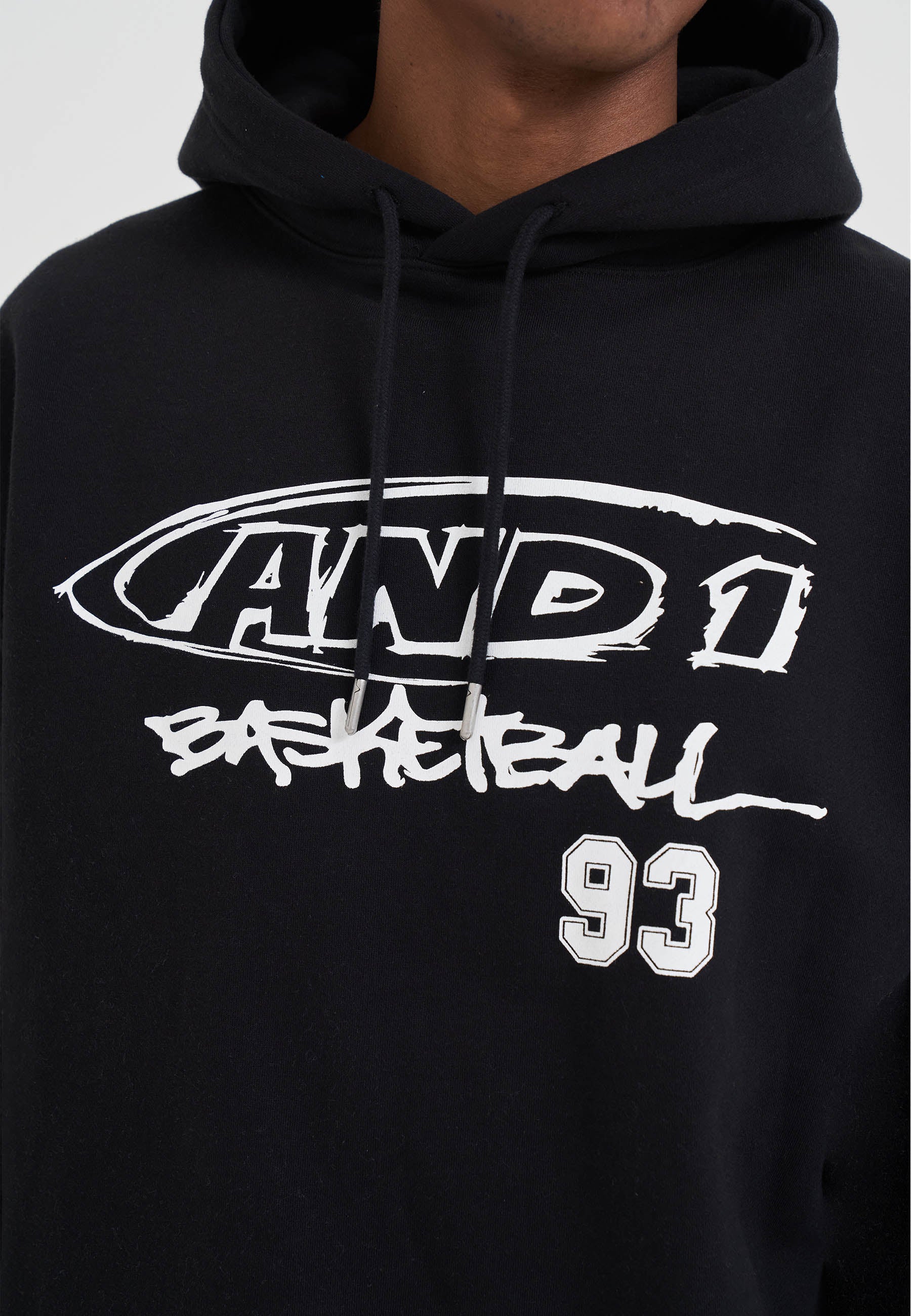 Mens Core Graffiti Logo Hoodie - Black – And1