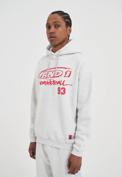Mens Core Graffiti Logo Hoodie - Grey – And1