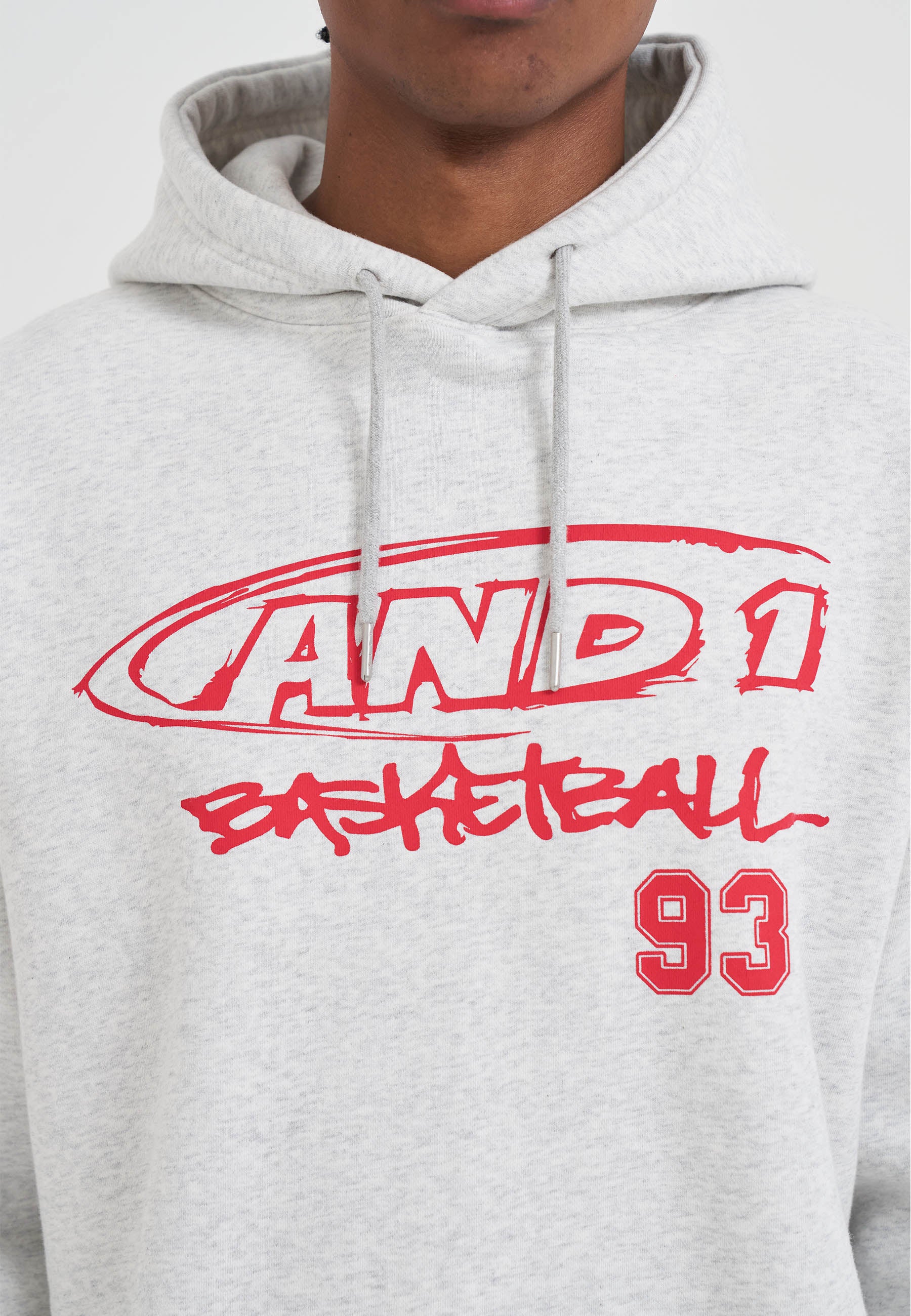 Mens Core Graffiti Logo Hoodie - Grey – And1