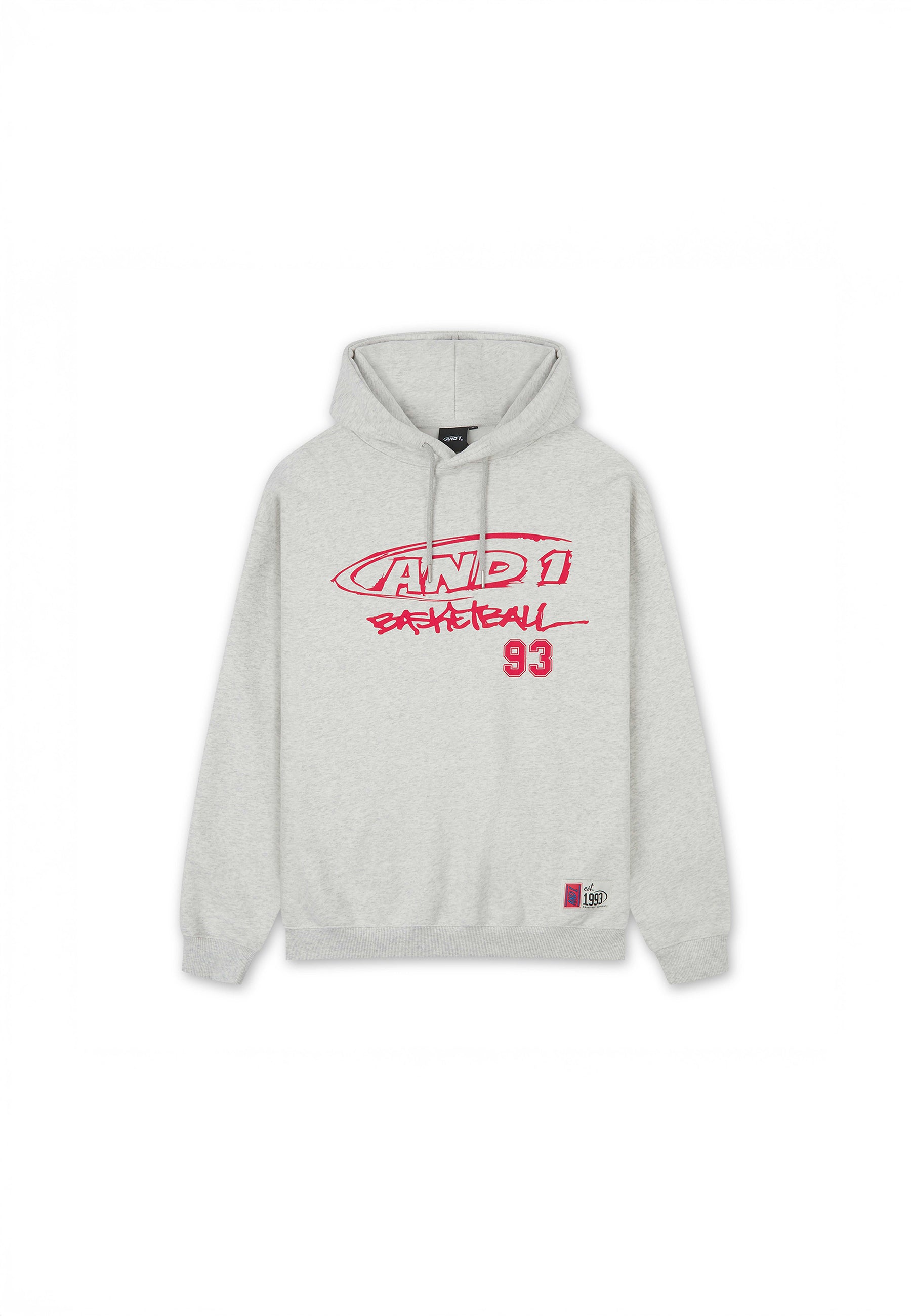 Mens Core Graffiti Logo Hoodie - Grey – And1