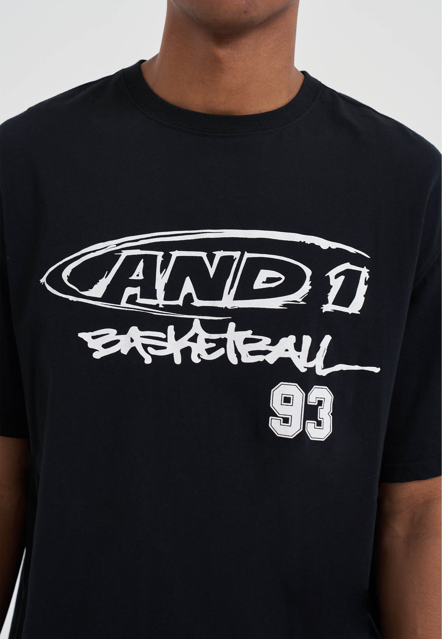 Mens Core Graffiti Logo T-Shirt - Black – And1
