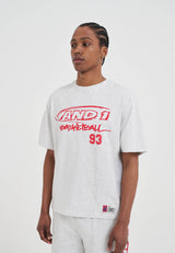 Herren Core Graffiti Logo T-Shirt - Frost Marl