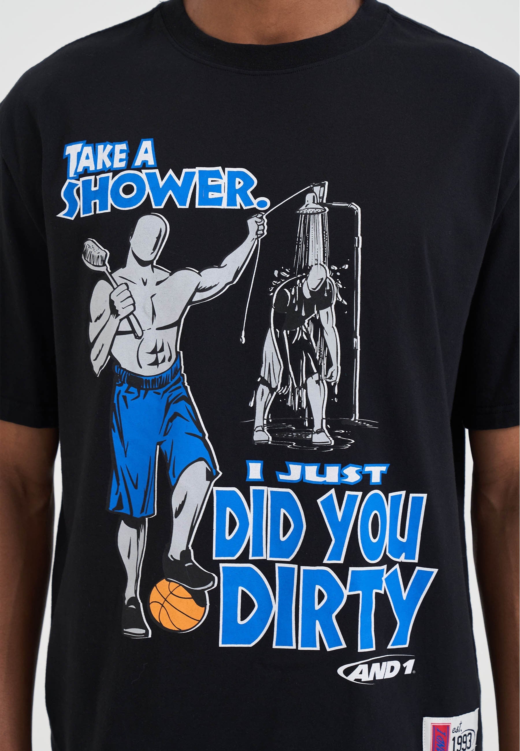 Mens Did You Dirty Trash Talk T-Shirt - Black – And1