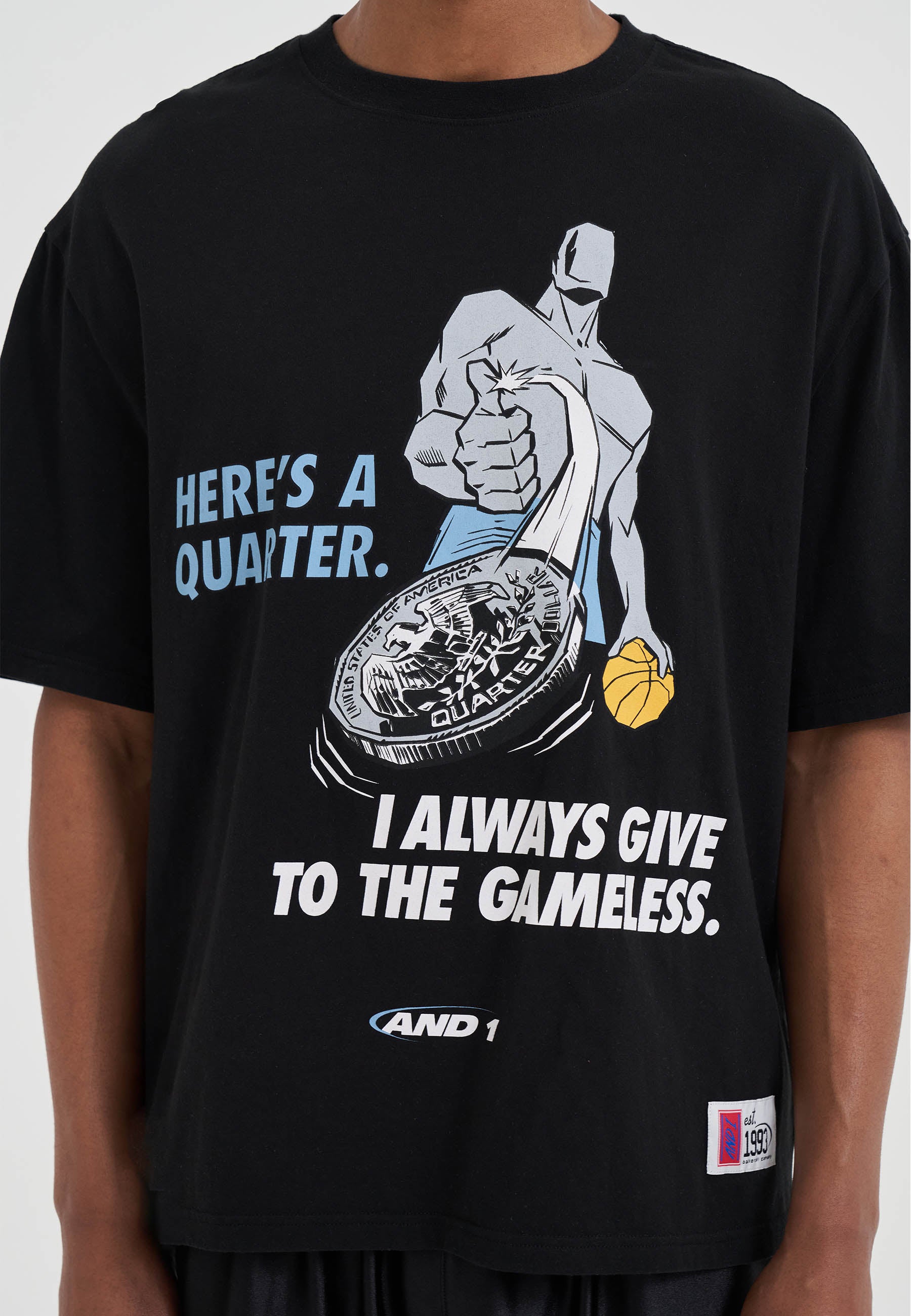 Mens Gameless Trash Talk T-Shirt - Black – And1