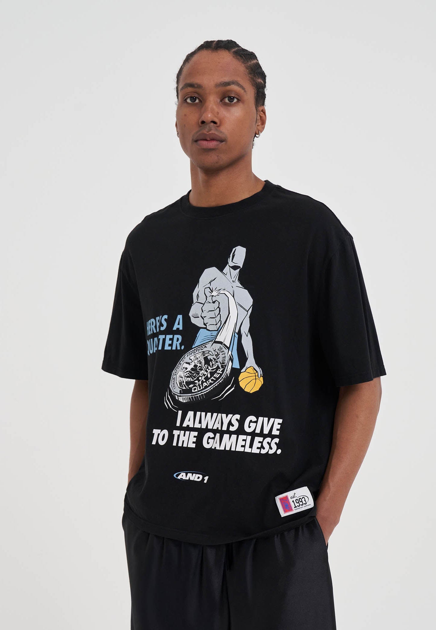 International Basketball Games 2019 Tシャツ Mens Gameless Trash Talk T-Shirt - Black – And1