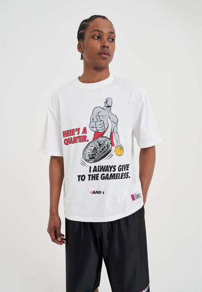 Mens Gameless Trash Talk T-Shirt - White – And1