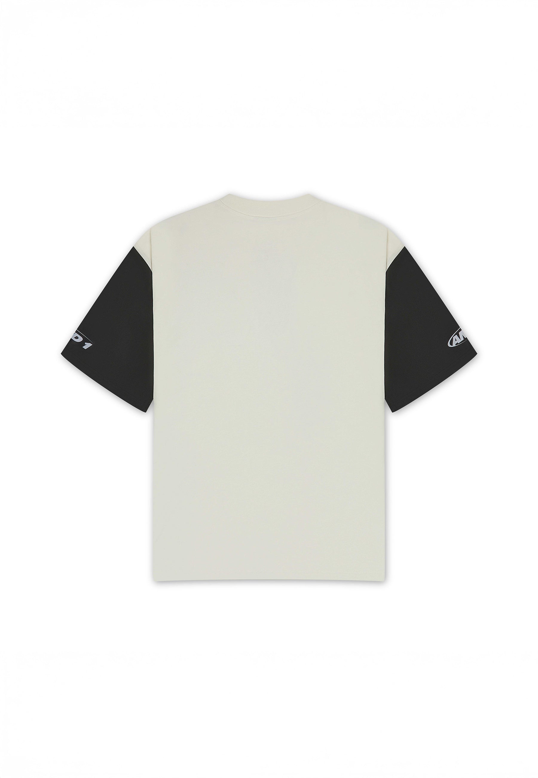 Mens Jersey Style Colourblock T-Shirt - Ecru – And1