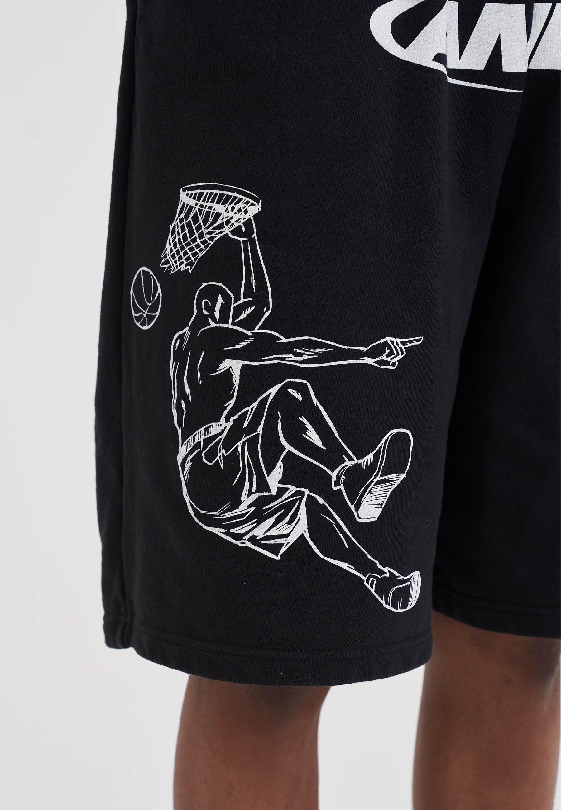 Mens Jersey off the Rim Shorts - Black – And1