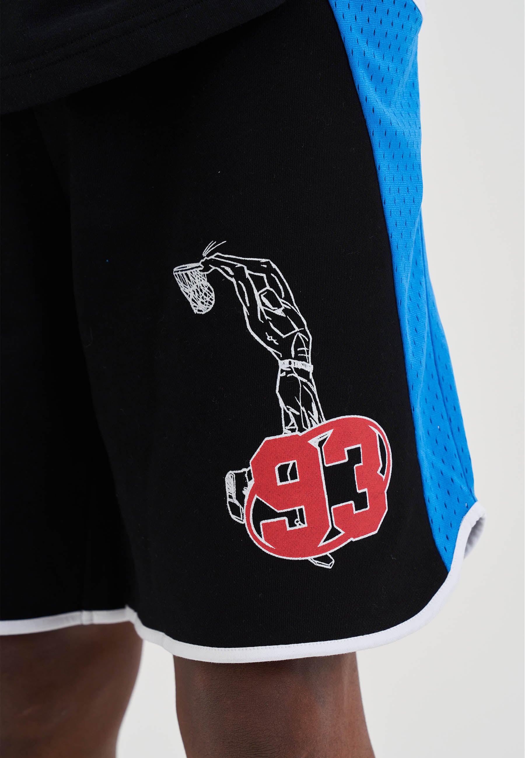 Mens Shooter Panelled Shorts - Blue – And1