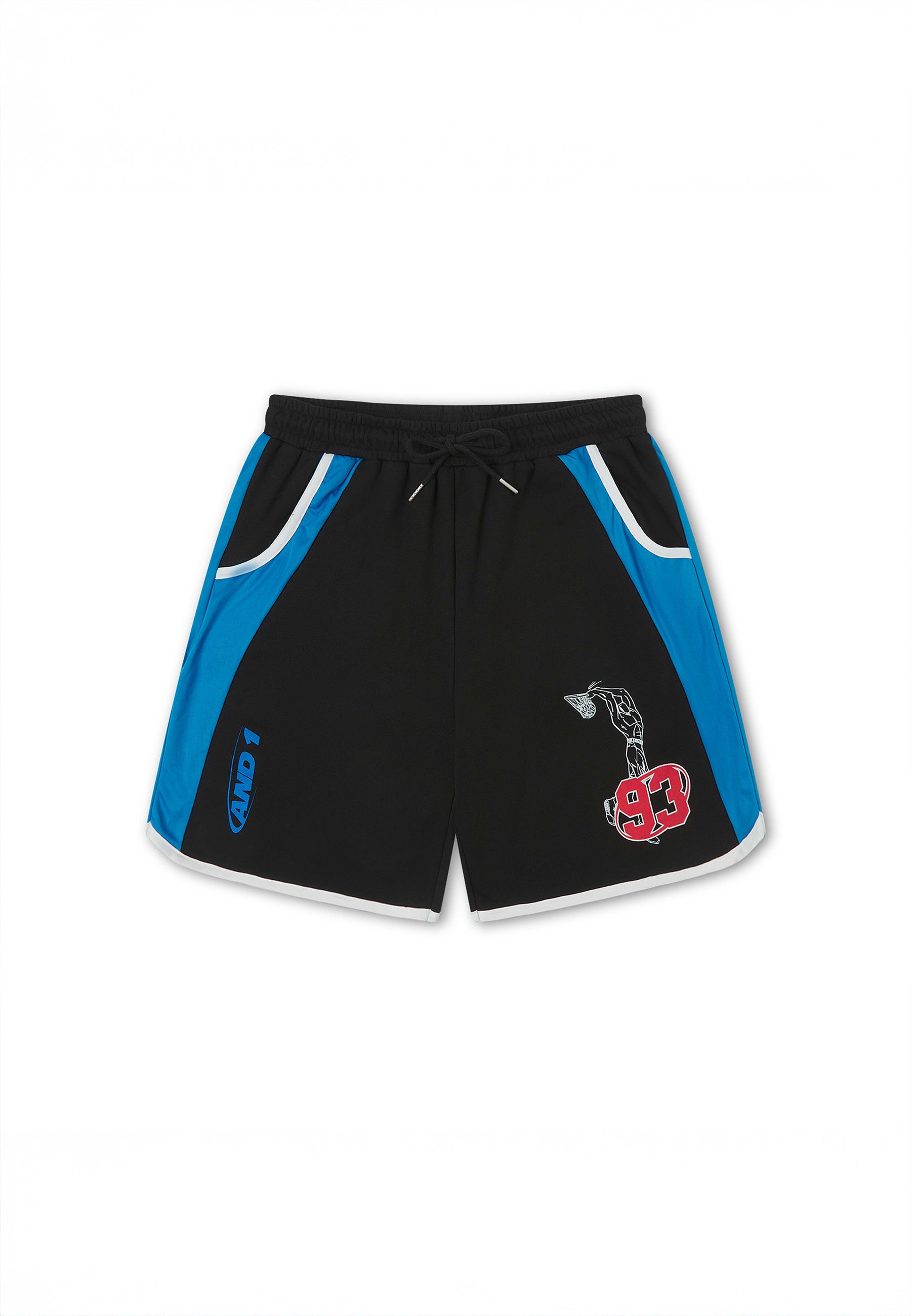 Mens Shooter Panelled Shorts - Blue – And1