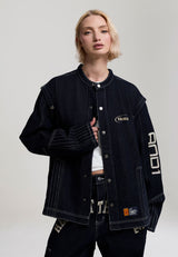 Womens 93 Contrast Denim Shirt - Indigo