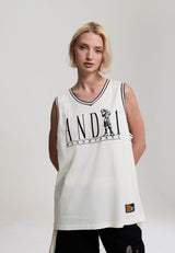 Womens Player Basketball Vest - Ecru