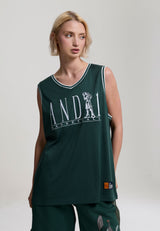 Womens Player Basketball Vest - Forest Green