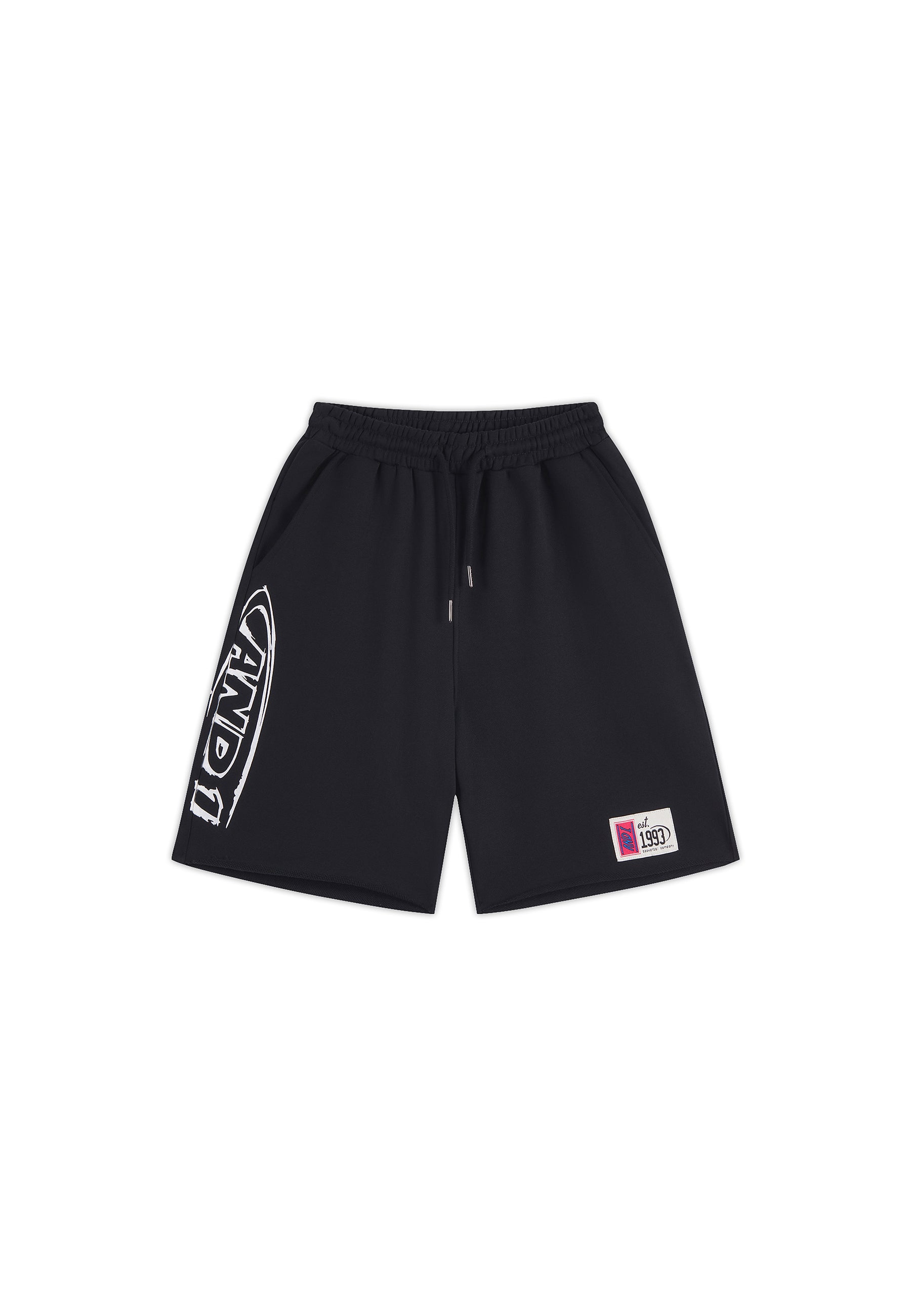 Womens Core Graffiti Logo Shorts - Black/White – And1