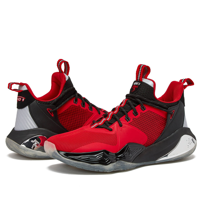 AND1 Attack 3.0 Green & Red Basketball Shoes | Women's and Men's