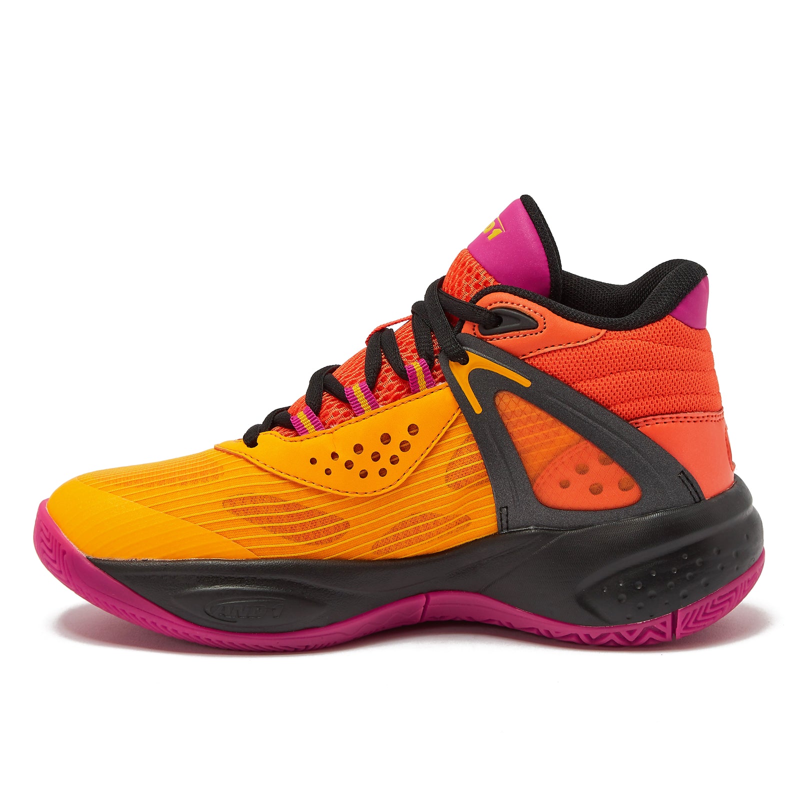 Orange and black basketball shoes best sale