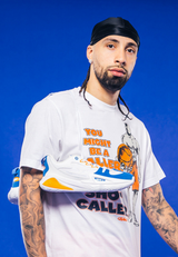 Mens Attack 4.0 Racer Sneaker SE - White/Med Blue/Orange