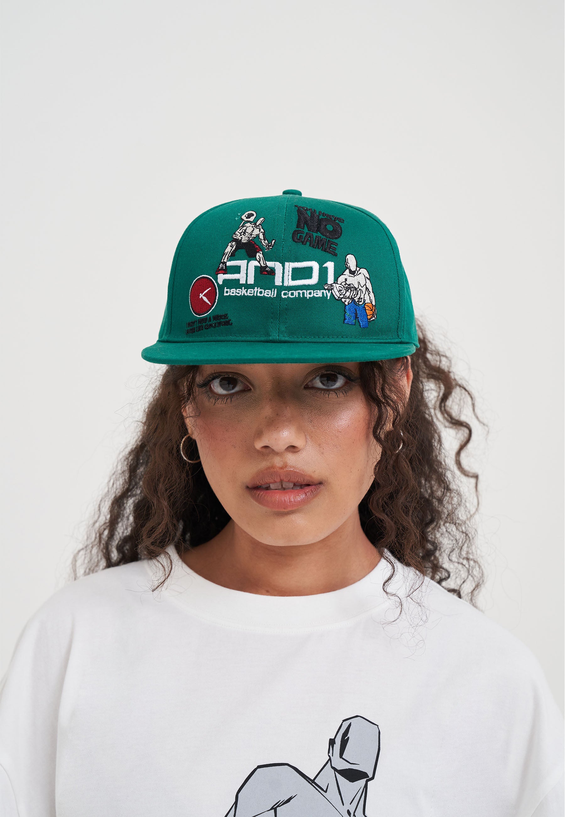 Graphic Badges 6 Panel Flat Peak Cap - Green – And1
