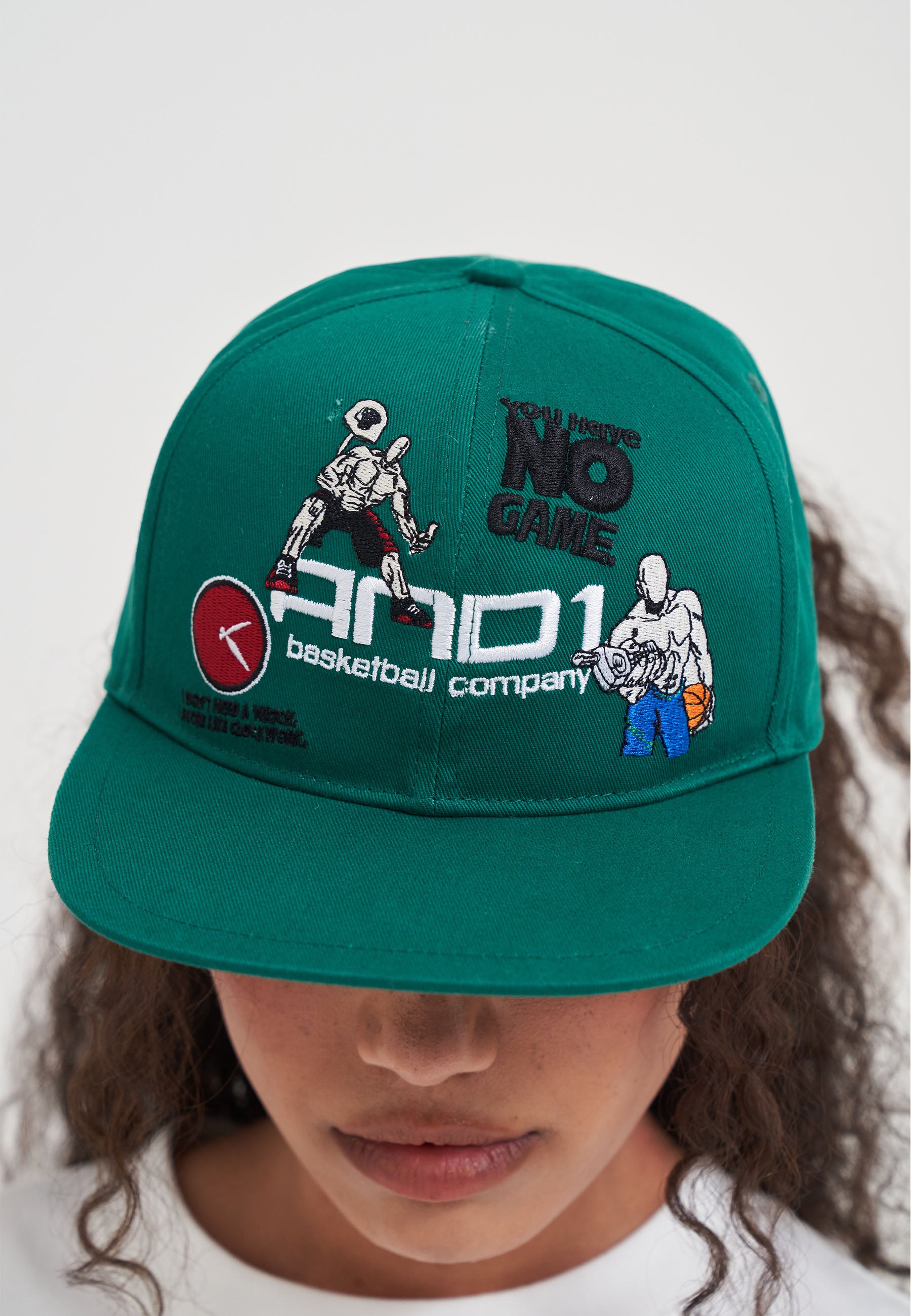 Graphic Badges 6 Panel Flat Peak Cap - Green – And1
