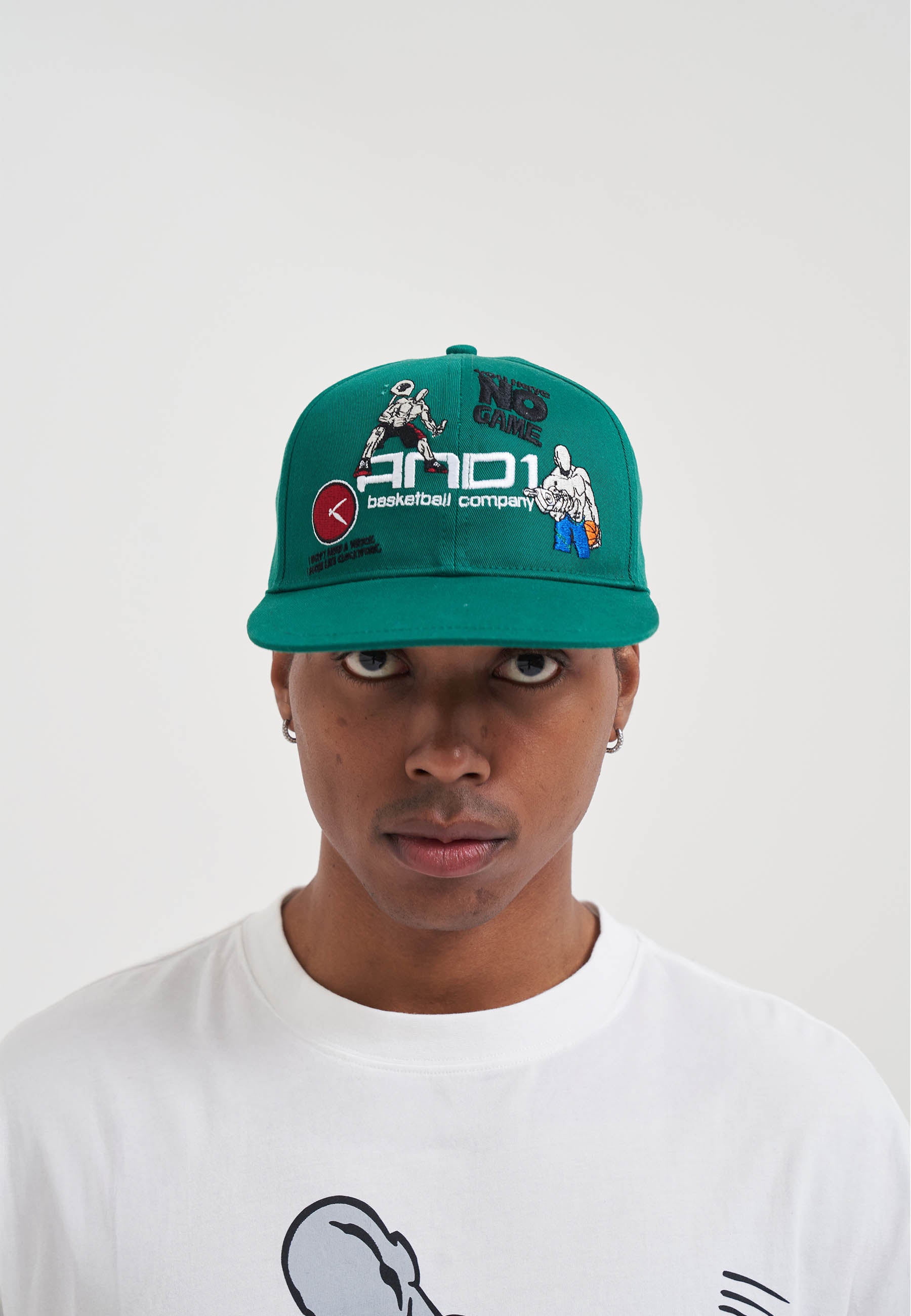 Graphic Badges 6 Panel Flat Peak Cap - Green – And1
