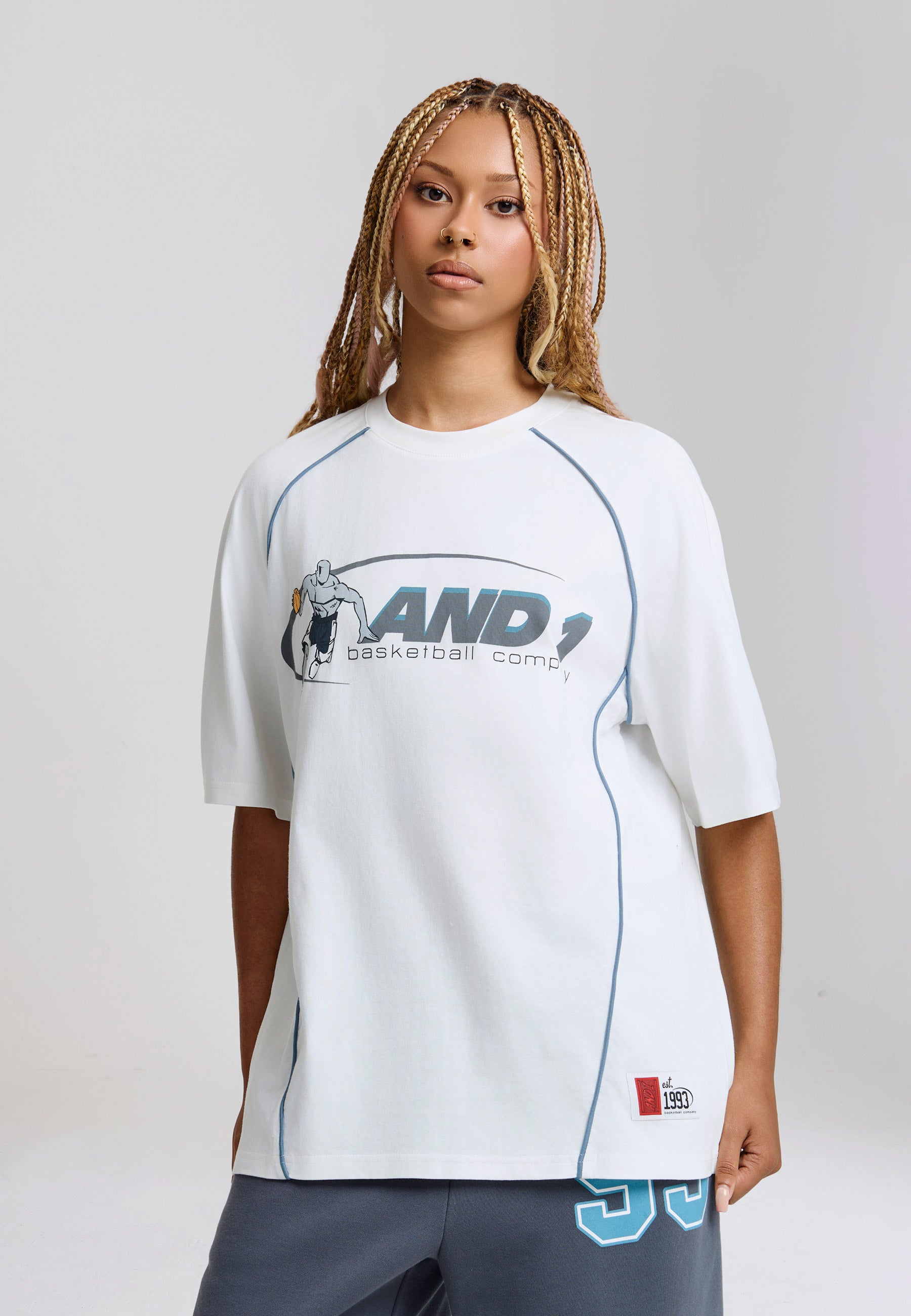 Instant Camera Trash Talk Graphic Relaxed T-Shirt - White – And1