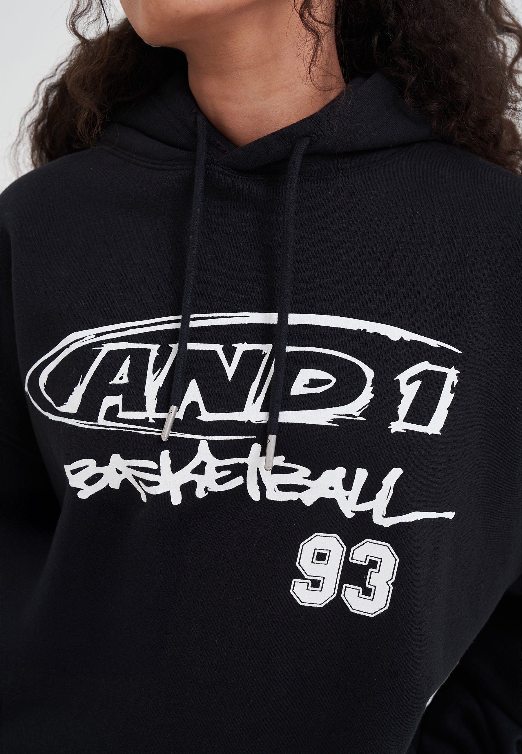 Womens Core Graffiti Logo Hoodie - Black – And1