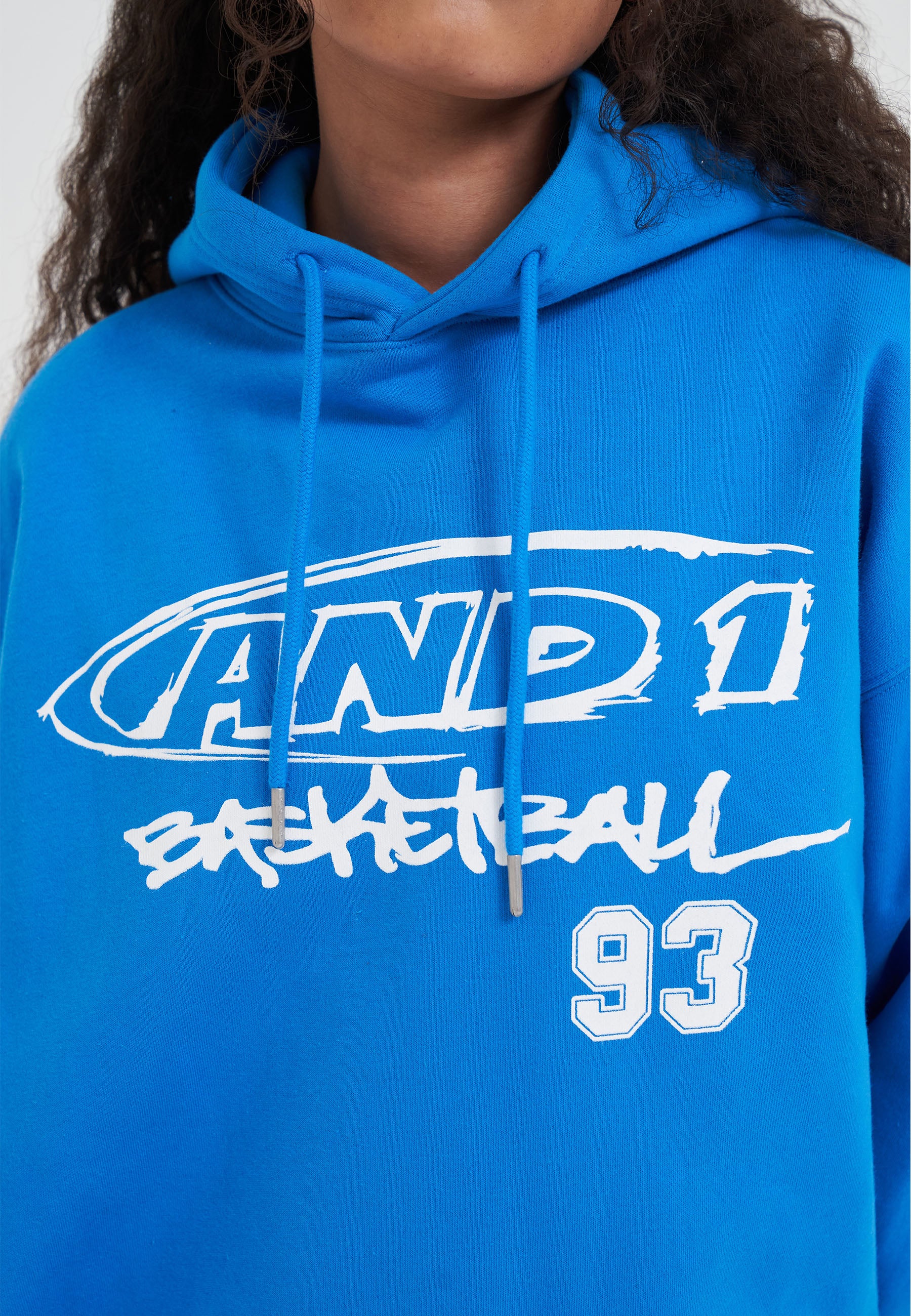 Womens Core Graffiti Logo Hoodie - Blue – And1