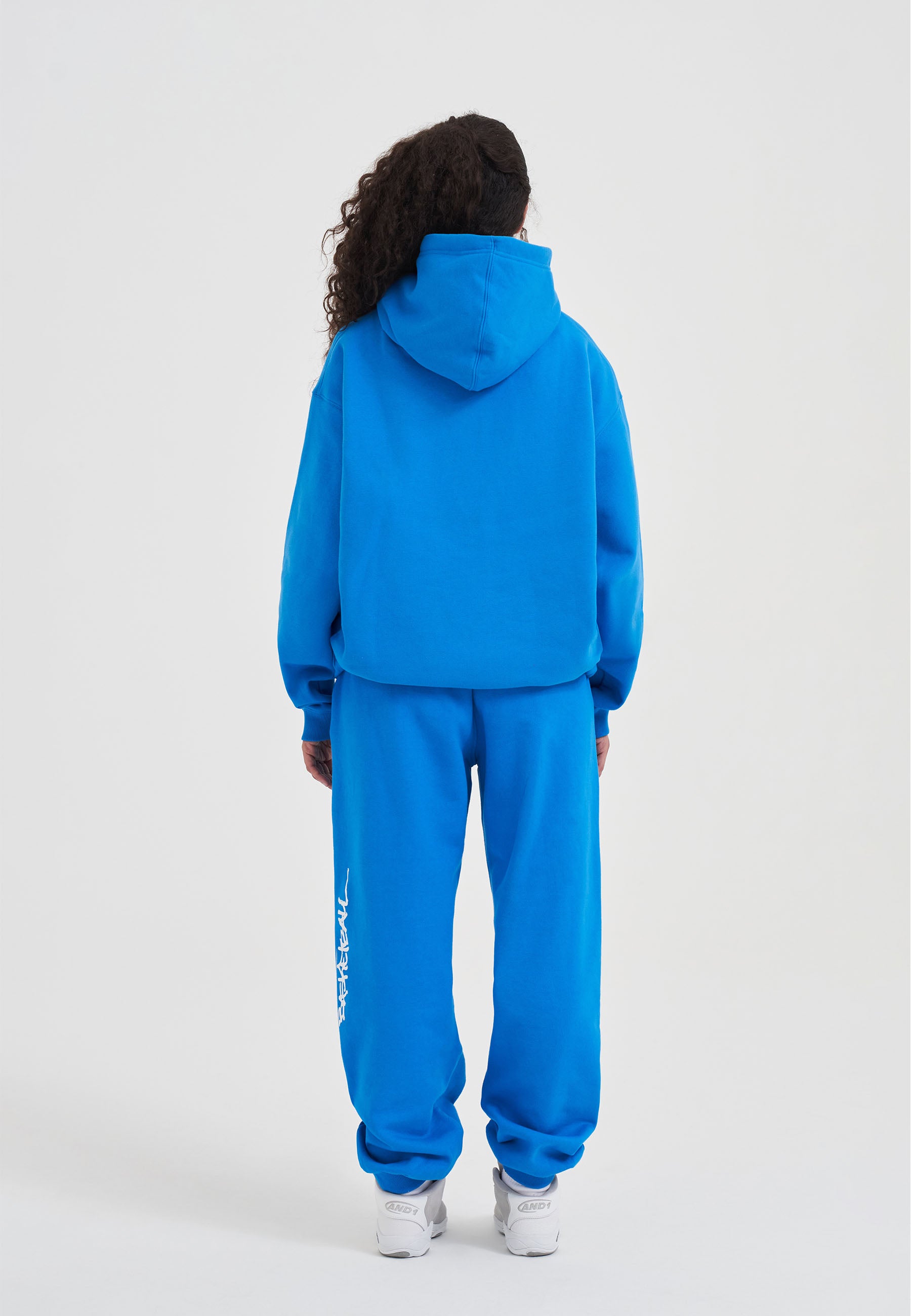 Womens Core Graffiti Logo Hoodie - Blue – And1