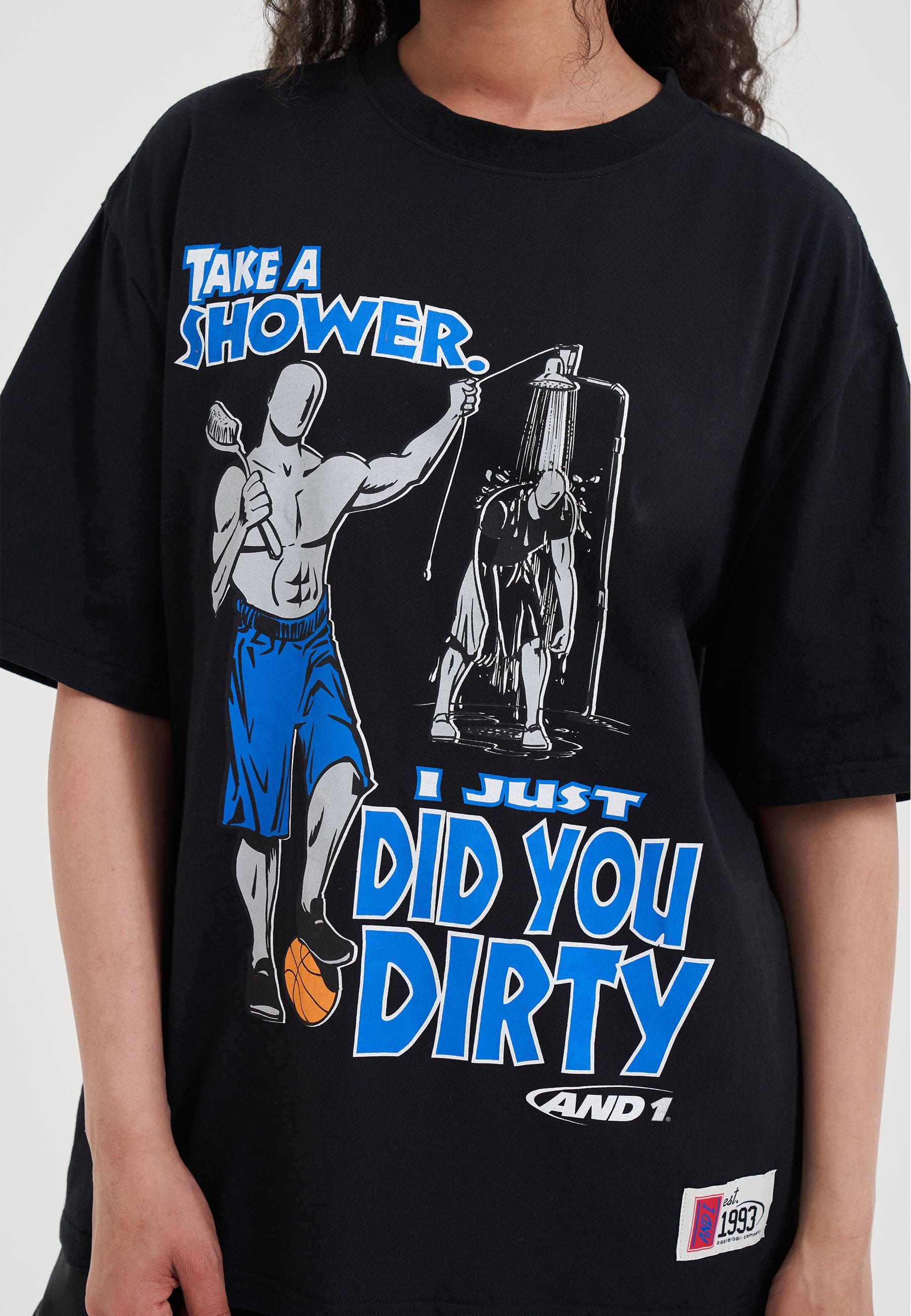 Womens Did You Dirty Trash Talk T-Shirt - Black – And1