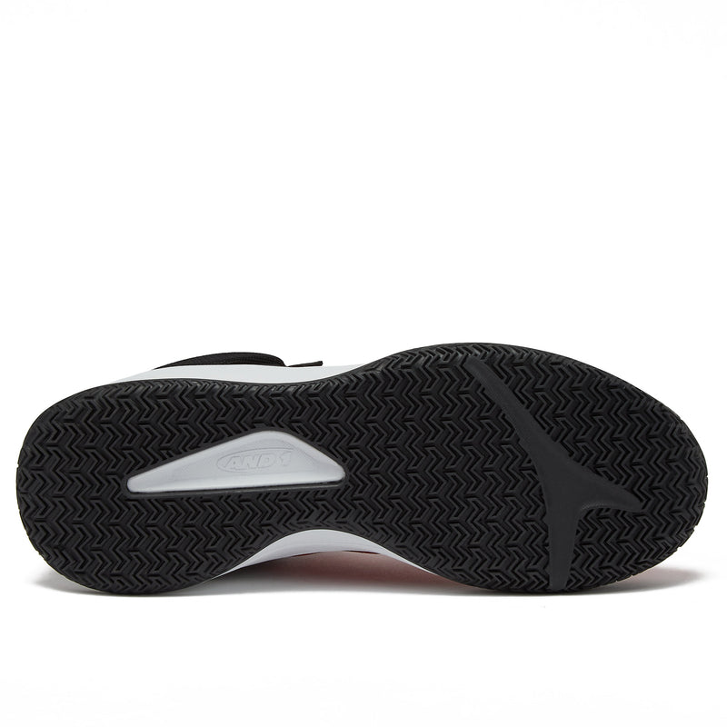 and1 prospect men's and women's red basketball shoe undersole