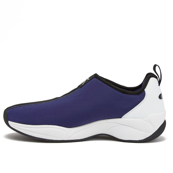 and1 too chillin mens and womens slip on blue basketball shoe left facing
